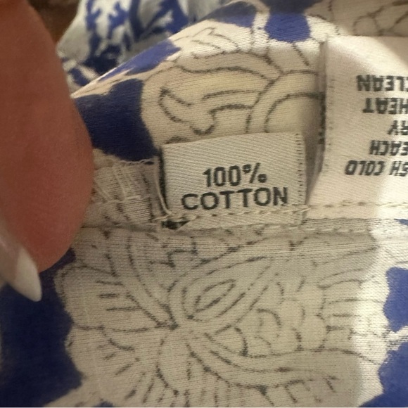 Sue Sartor Kimono Duster Blue Floral - Picture 10 of 10